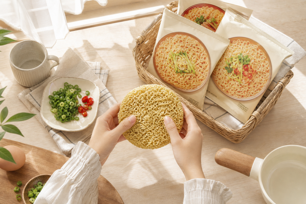 즉석면 생산라인